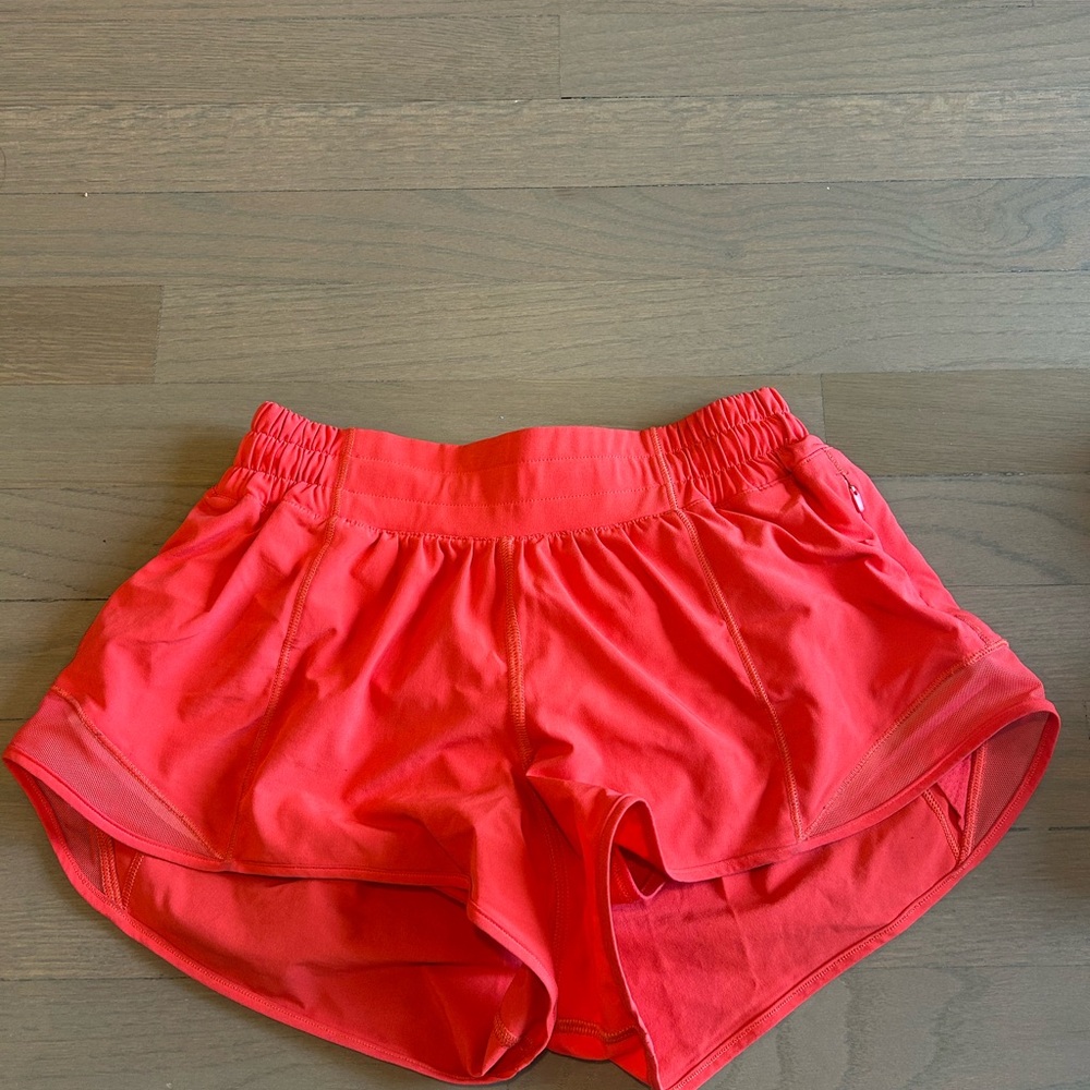 lululemon athletica Bright Red Athletic Shorts
